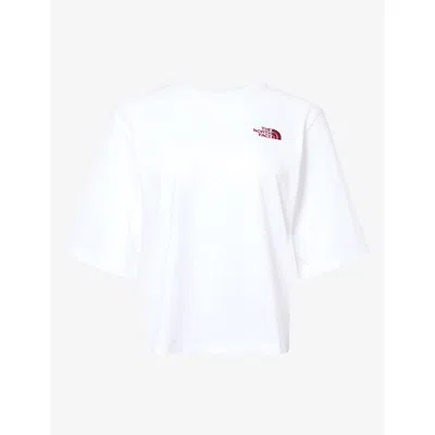 The North Face Womens Picnic Embroidered Cotton T-shirt Tnf White