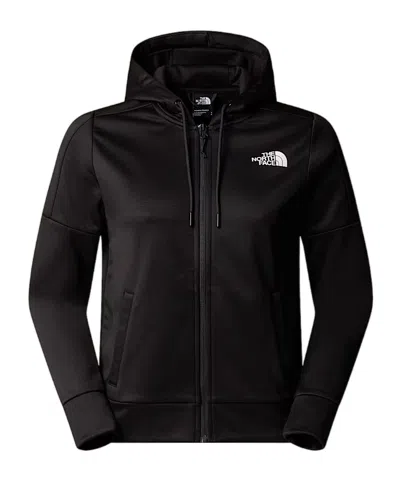 The North Face Womens Reaxion Fleece Full-zip Hoodie In Black