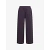The North Face Womens Obsidian Redbox Wide-leg Cotton-jersey Jogging Bottoms In Purple