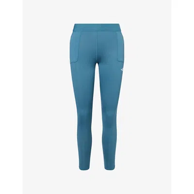 The North Face Womens Space Refina 27-inch Training Leggings In Blue