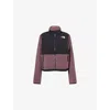 The North Face Womens Tawny Quartz Tnf Black Retro Denali Fleece Jacket In Purple