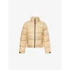The North Face Womens Khaki Stone 1996 Retro Nuptse Nylon-down Jacket In Brown