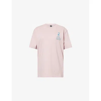 The North Face Womens Metal Pink Alien Graphic-print Cotton T-shirt