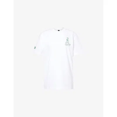 The North Face Womens Tnf White Alien Graphic-print Cotton T-shirt