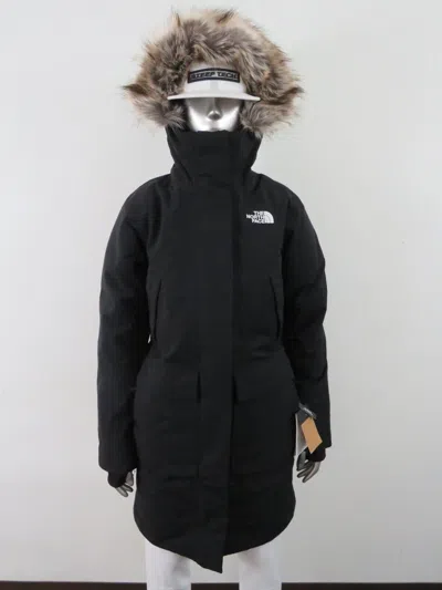 Pre-owned The North Face Womens  Arctic Parka Premium Down Waterproof Warm Winter Jacket In Tnf Black / Tnf White Logo