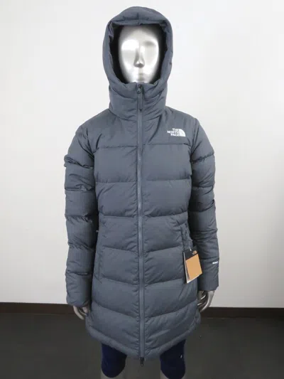 Pre-owned The North Face Womens  Gotham Mid Parka 550-down Winter Jacket Hooded - Grey In Vanadis Grey