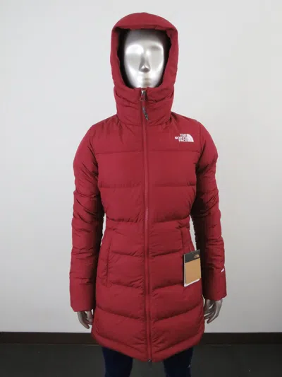 Pre-owned The North Face Womens  Gotham Mid Parka 550-down Winter Jacket Hooded - Cordovan