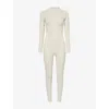 The North Face Womens  Long-sleeves Stretch-woven Jumpsuit In White