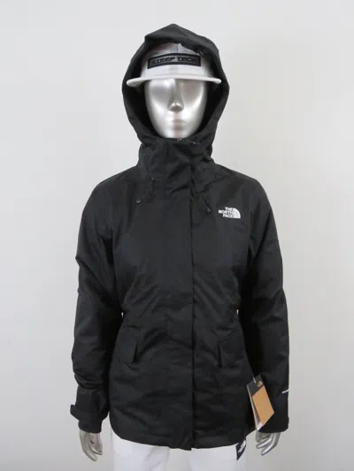Pre-owned The North Face Womens  Monarch Triclimate Waterproof Insulated Jacket Black In Tnf Black / Tnf White Logo