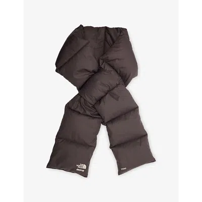 The North Face Womens  Nuptse Quilted Shell-down Scarf In Red