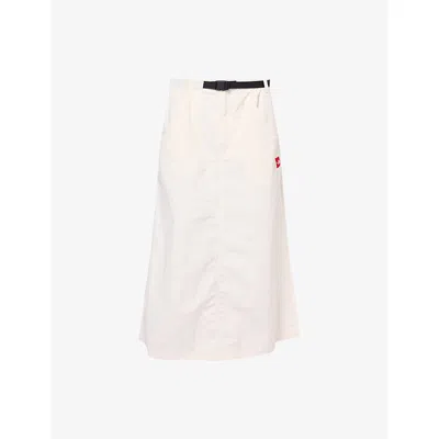 The North Face Womens  Red Box Belted Woven Midi Skirt In Multi