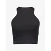 The North Face Womens Black Refina Longline Bra In Gray