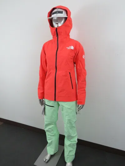 Pre-owned The North Face Womens  Summit Chamlang Futurelight Ski Climbing Shell Jacket Oran In Radiant Orange