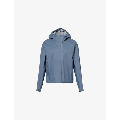 The North Face Womens  Voyage Rain 3l Hooded Nylon Jacket In Blue