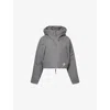 The North Face Womens  X Skims Cropped Shell-down Jacket In Gray