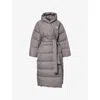The North Face Womens  X Skims Nuptse Maxi Down Parka Jacket In Gray