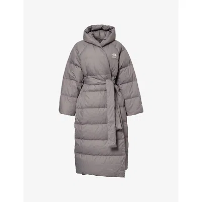 The North Face Womens  X Skims Nuptse Maxi Down Parka Jacket In Gray