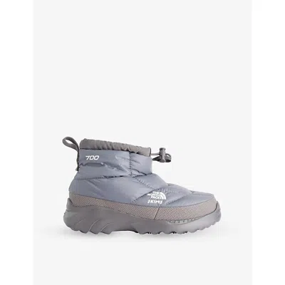 The North Face Womens  X Skims Nuptse Traction Chukka Boots In Gray