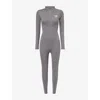 The North Face Womens  X Skims Refina Stretch-woven Jumpsuit In Gray