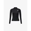 The North Face Womens  X Skims Refina Stretch-woven Long-sleeve Top In Black