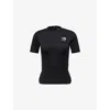 The North Face Womens  X Skims Refina Stretch-woven Short-sleeve Top In Black