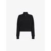 The North Face Womens Tnf Black Half-zip Logo Knitted Jumper