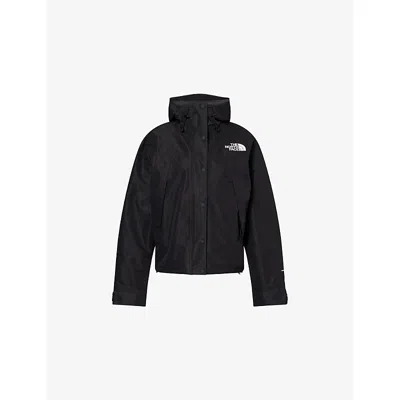 The North Face Womens Tnf Black Mono Mountain Hooded Shell Jacket