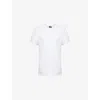 The North Face Womens Tnf White Dome Relaxed Short-sleeve Cotton-jersey T-shirt In White
