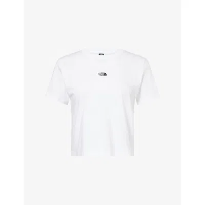 The North Face Womens Tnf White Essential Cutie Round-neck Cotton-jersey T-shirt