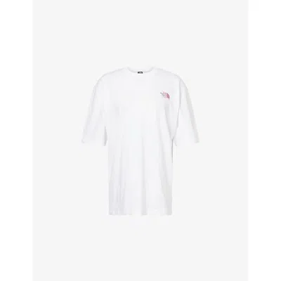 The North Face Womens Tnf White Plant & Flora Oversized Cotton-jersey T-shirt Xs