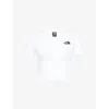 The North Face Womens Cropped Slim-fit Cotton-jersey T-shirt White