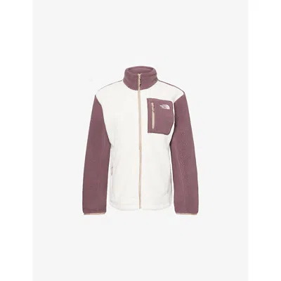 The North Face Womens White Dune Tawny Quartz Yumiori Off-peak Full-zip Fleece Jacket Xs In Multi