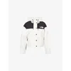The North Face Dryvent Mono Mountain Jacket In White Dune/tnf Black