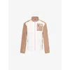 The North Face Womens Yumiori Logo-branded Fleece Jacket White In White