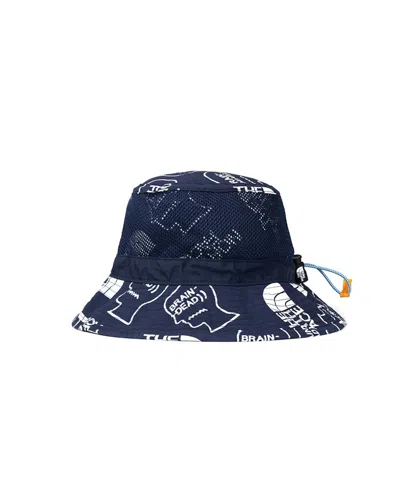 Pre-owned The North Face X Brain Dead Bucket Hat In Navy Blue