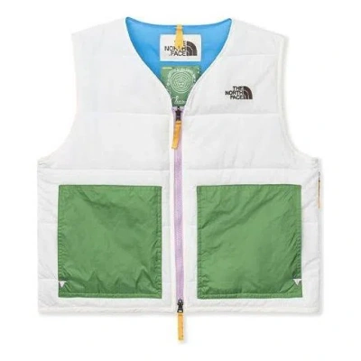 The North Face X Brain Dead Puffer Vest 'white' In Multi