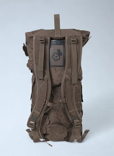 The North Face X Cecilie Bahnsen Logo Motif Floral Appliqué Backpack In Brown