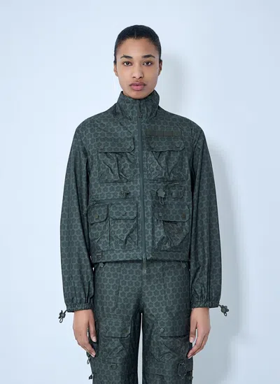 The North Face X Cecilie Bahnsen Utility Jacket With Pocket Detailing In Green