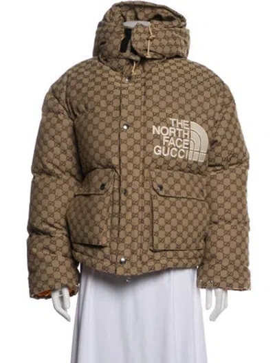 Pre-owned The North Face X Gucci 2021 Down Down Jacket W/ Tags In Neutrals