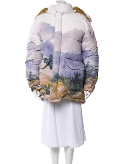 Pre-owned The North Face X Gucci 2022 Forest Trail Down Coat W/ Tags In Multi