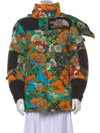 Pre-owned The North Face X Gucci 2022 Nylon Jacket In Green