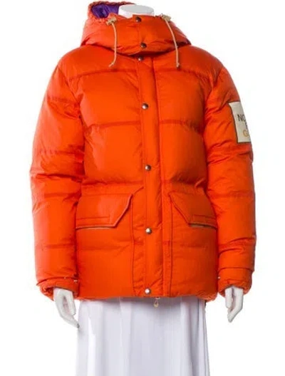 Pre-owned The North Face X Gucci 2022 Nylon Parka In Orange