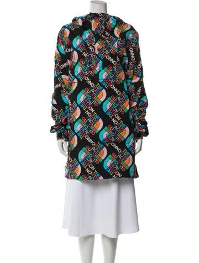 Pre-owned The North Face X Gucci 2022 Printed Trench Coat In Multi