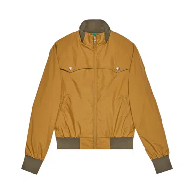 Pre-owned The North Face X Gucci Light Nylon Bomber 'brown' | Gold | Men's Size Xs