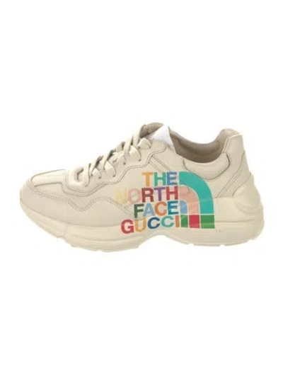 Pre-owned The North Face X Gucci Rhyton Chunky Sneakers In Neutrals