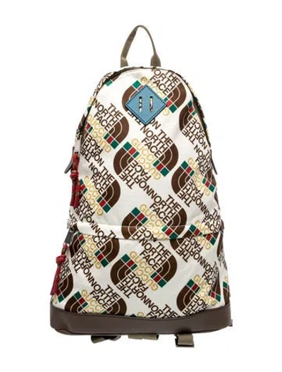 Pre-owned The North Face X Gucci Web Backpack In Neutrals