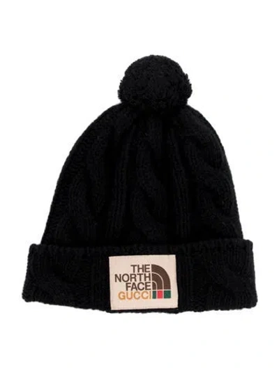 Pre-owned The North Face X Gucci Wool Knit Beanie In Black