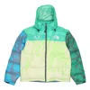 The North Face X Kaws 1996 Nuptse 700 Jacket 'green' In Multi