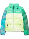 The North Face X Kaws Nuptse 1996 Jacket In Green