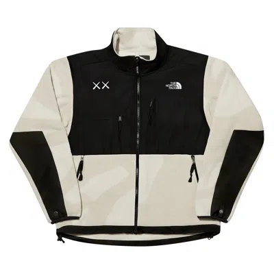 Pre-owned The North Face X Kaws Retro 1995 Denali Jacket 'moonlight Ivory' In Cream